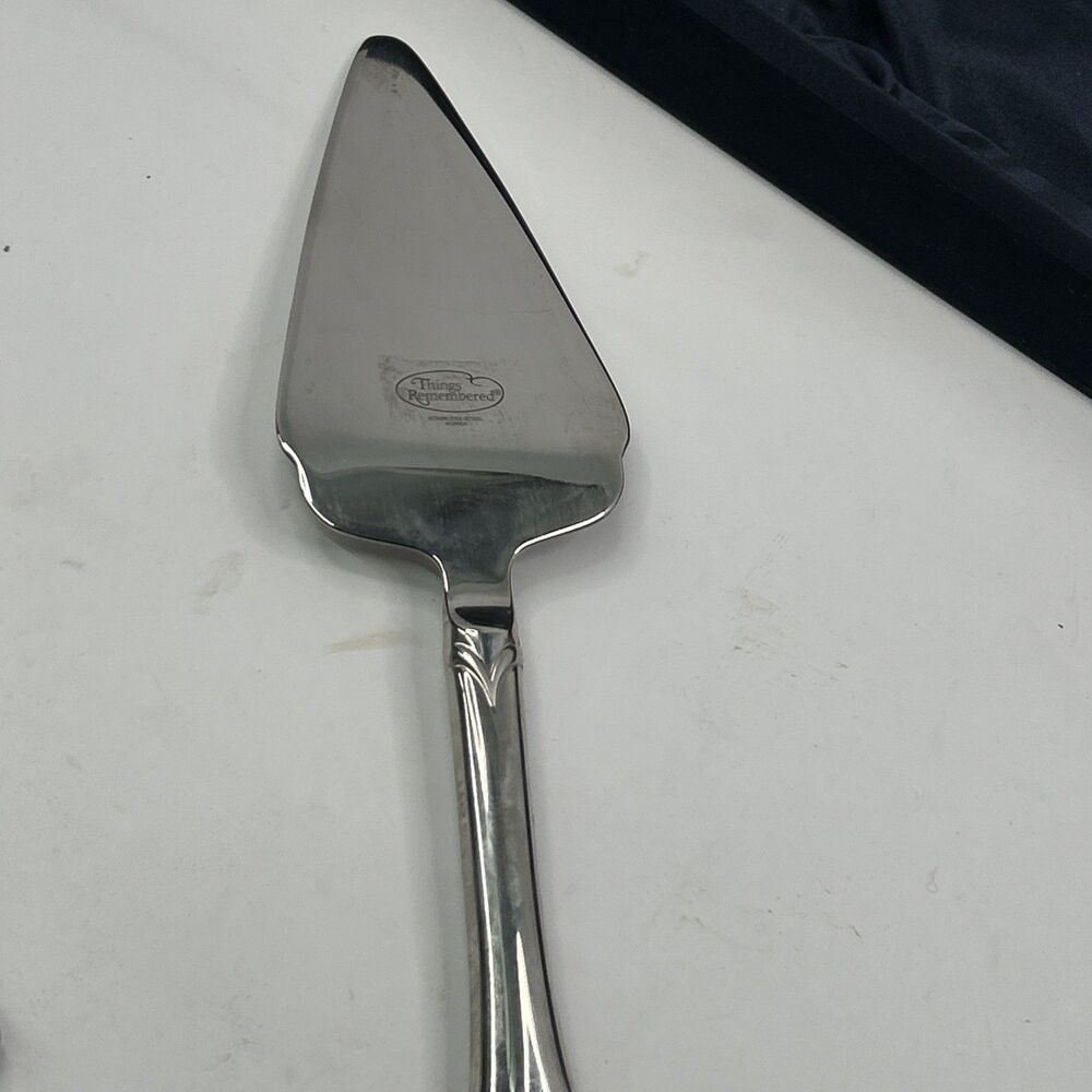 Vintage Things Remembered Stainless Steel Wedding Cake Knife & Server Set - Picture 6 of 10